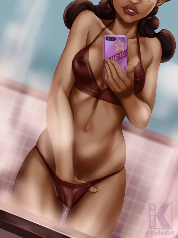 You take off the top layer of your clothing and dig your hand into your panties, lightly soaking your fingers in your own juices before you take a spicy picture for your opponent. 