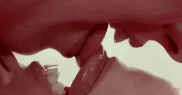 Tongue rub and kiss