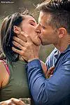 Grab neck and kiss