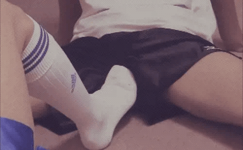 You have a feeling he might be into feet and rub your sole on his bulge. Hmm? Was that a throb?