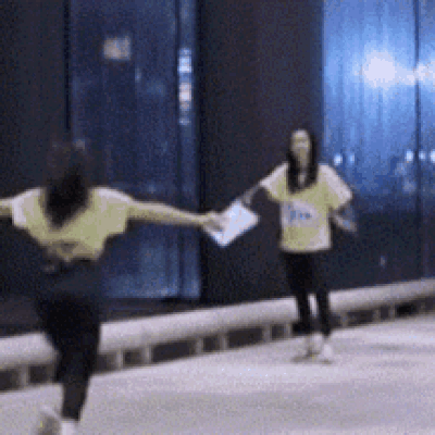 You run towards her and leap into her arms happily