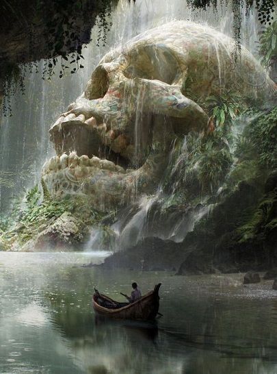Vous avez trouvé une carte au trésor menant à cet endroit, à l'intérieur d'une montagne en forme de crâne. Vous décidez de risquer d'entrer, après tout, quelques pirates ne vous arrêteront pas.