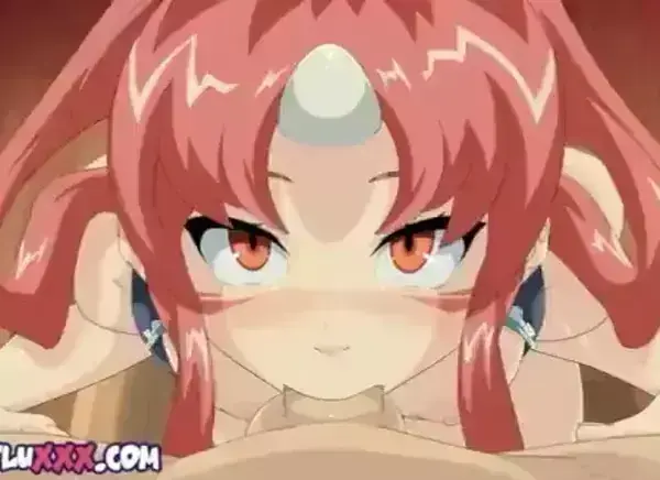Vous la regardez avec de grands yeux, pendant que vous sucez goulûment sa bite dure, brisant sa résistance !