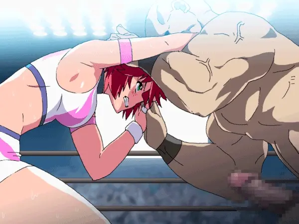 You meet in the center of the ring and challenge her to a test of strength.