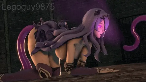 You summon a tentacle to do your dirty work! It hypnotizes her while fucking her holes!