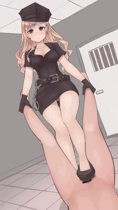 You knock her down, hold her legs tight and start trampling her cock under your sole! It would be humiliating to cum like this!