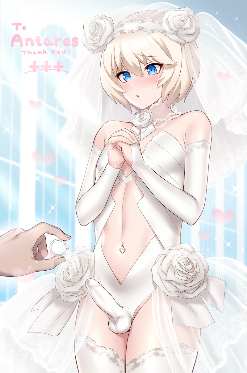 Why are only girls allowed to dress up prettily? You show your opponent that you can rock the dress just as well! Won't they come over and fuck the bride, hmm?