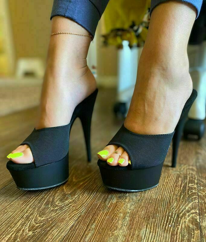Look at her heels