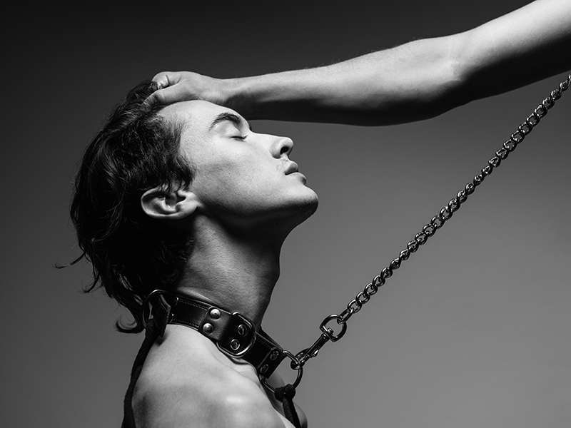 You won and now he will feel the consequences. There is nowhere for him to run, so you snap a leather collar around his neck and lock it. He is yours now! 