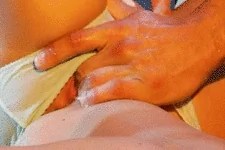 Finger her wet pussy
