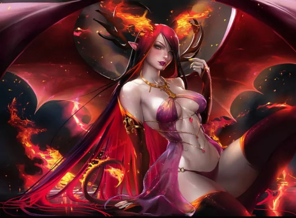 Demon Goddess Eva - this is my demon form to break some souls : not going to do any sessions whit this alt only competitive match i have awesome powers now i can grow a futa cock all so if that's what you into let me know...